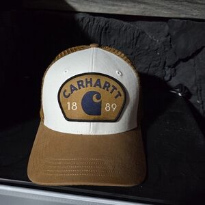 Carhartt 1889 Tan and White Snap Back